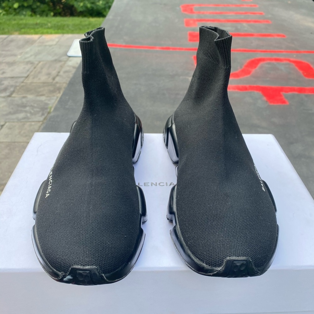 Balenciaga Black Speed Trainer, Sneakers Sz 10